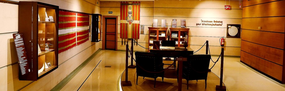 Imagen del interior del Museo del Nacionalismo Vasco
